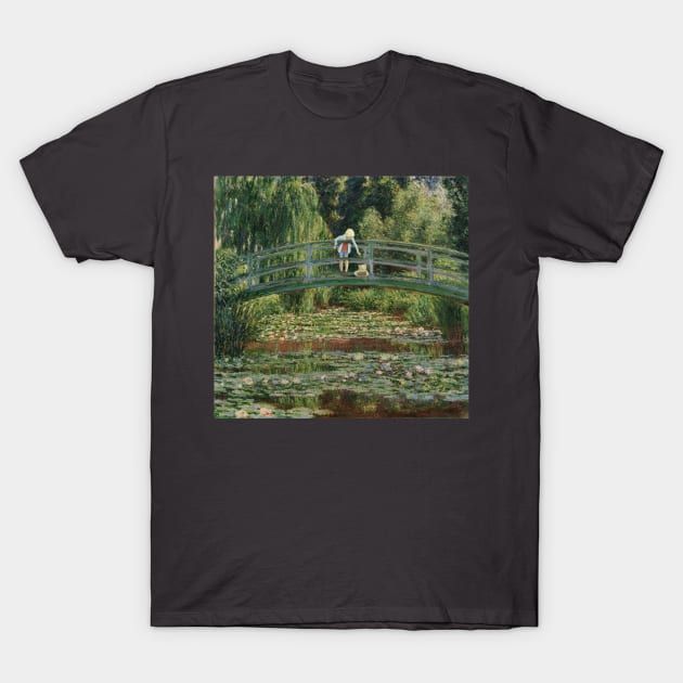 Winnie-The-Pooh in Monet’s garden T-Shirt by Adam Thornton Illustration